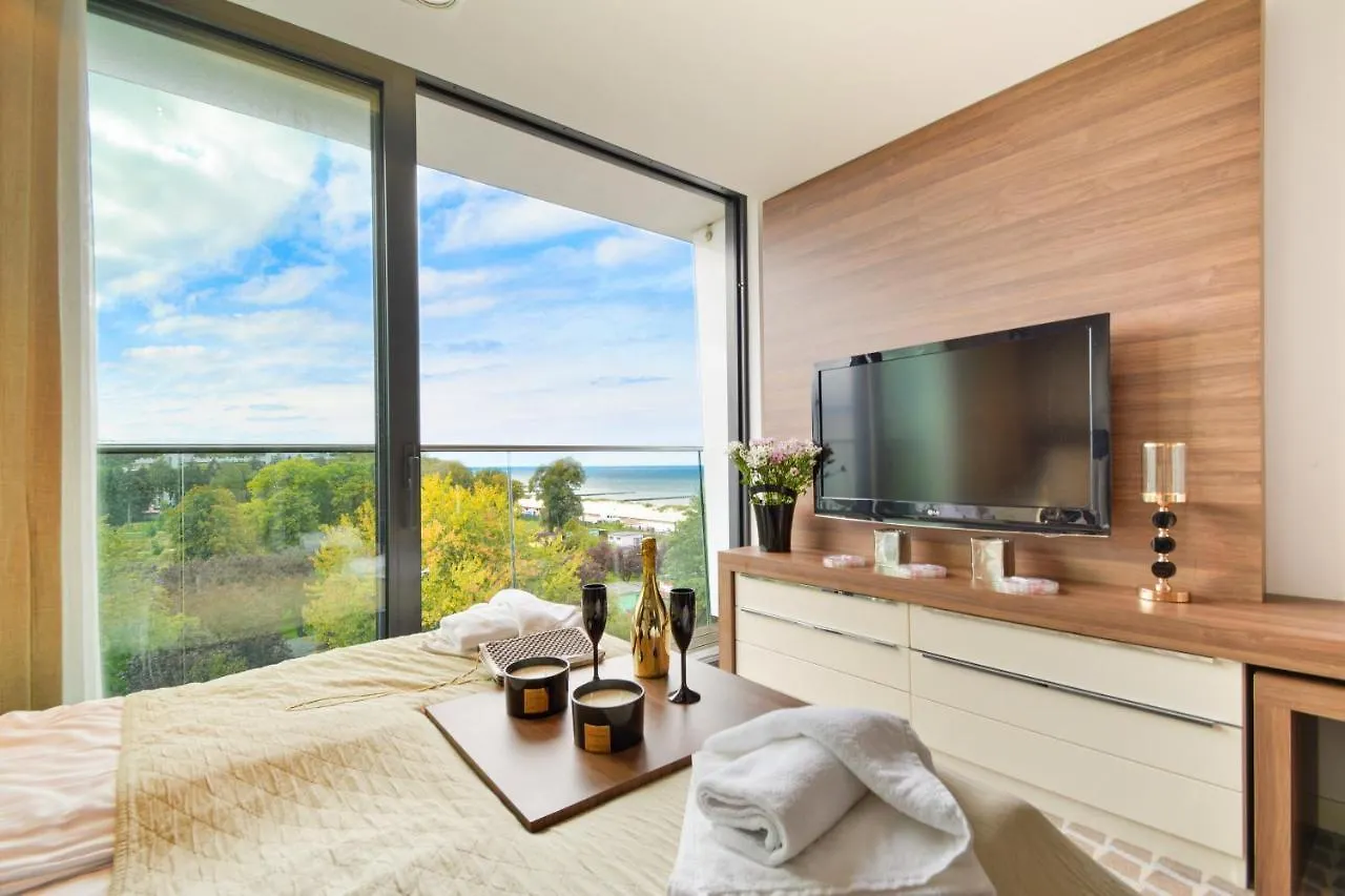 Apartment Marine Hotel Apartament Prywatny Studio Widok Na Morze Basen Sauna Jacuzzi 5 Pietro Kolobrzeg